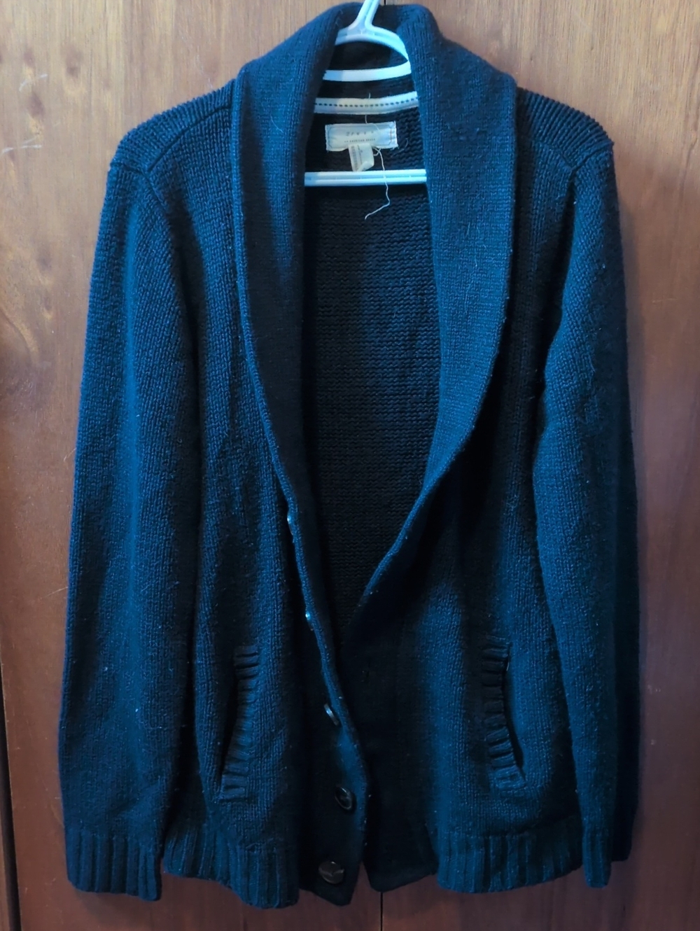 2010s Forever 21 21MEN Navy Shawl Collar Cardigan Size Men’s Large